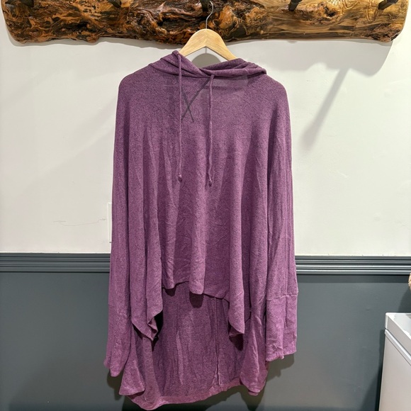 Chic Soul Lavender Knit Hoodie Plus Size - Picture 1 of 8